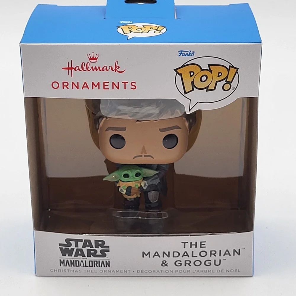 Hallmark Funko Pop! Star Wars The Mandalorian & Grogu Christmas Ornament 2025